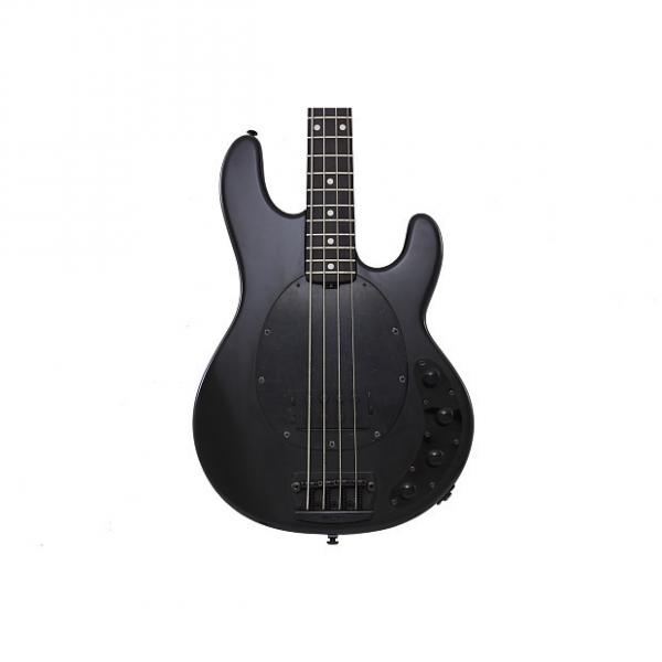 Custom Music Man StingRay 4 Electric Bass Guitar - Stealth Black, Ebony Fingerboard, Matte Black Pickguard #1 image