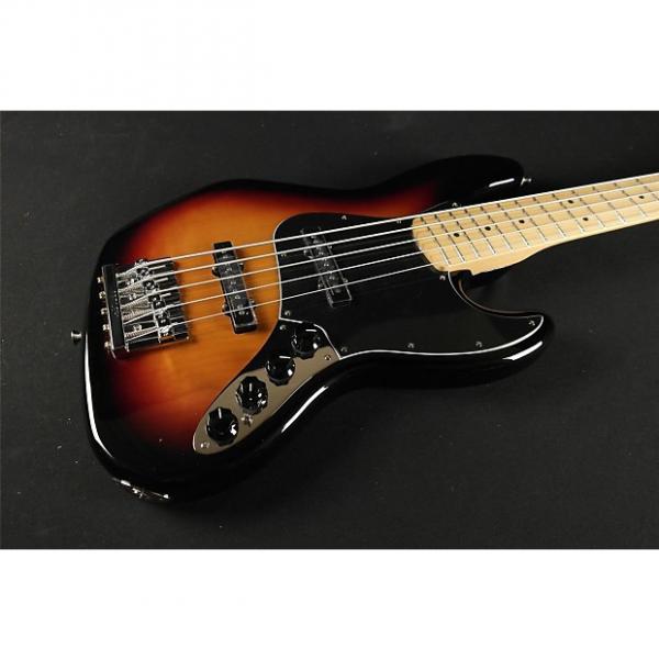 Custom Fender Deluxe Active Jazz Bass V Maple Fretboard - 3 Tone Sunburst (744) #1 image