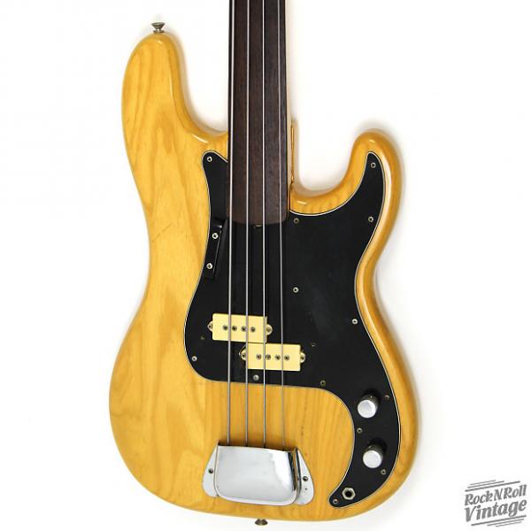 Custom 1977 Fender Fretless Precision Bass Natural #1 image