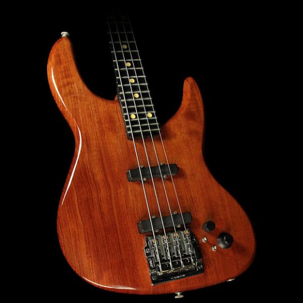 Custom Used Lieber J-Style Electric Bass Guitar Natural Bubinga Body &amp; Graphite Neck #1 image