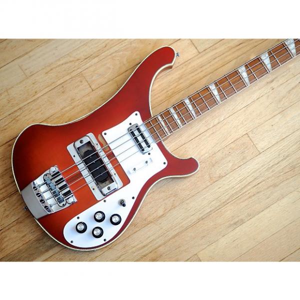 Custom 1972 Rickenbacker 4001 Vintage Electric Bass Guitar Fireglo Toaster Pickup w/hc #1 image