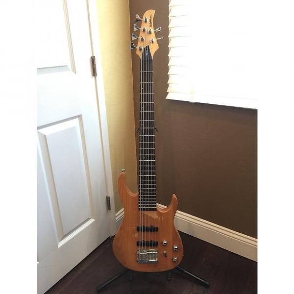 Custom Washburn MB-6 Natural 6 String Bass Guitar #1 image