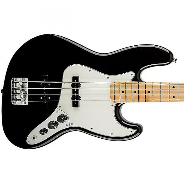 Custom Fender Standard Jazz Bass Maple Fretboard, Black #1 image