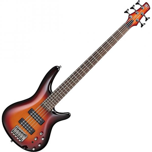 Custom Ibanez SR Standard SR375E 5 String Electric Bass Aged Whiskey Burst #1 image