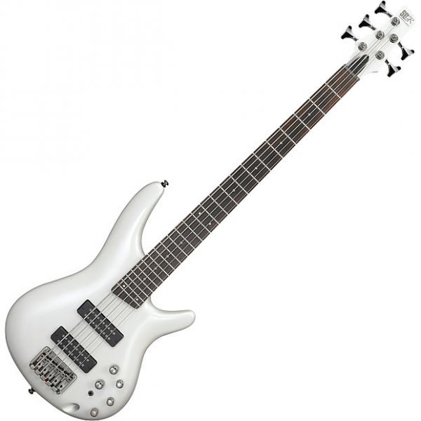 Custom Ibanez SR Standard SR305E 5 String Electric Bass Pearl White #1 image