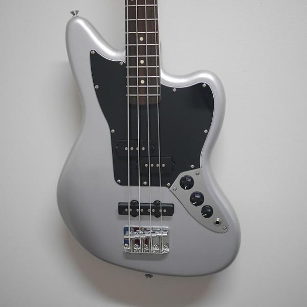 Custom Squier Vintage Mod Jag Bass SS Silver #1 image