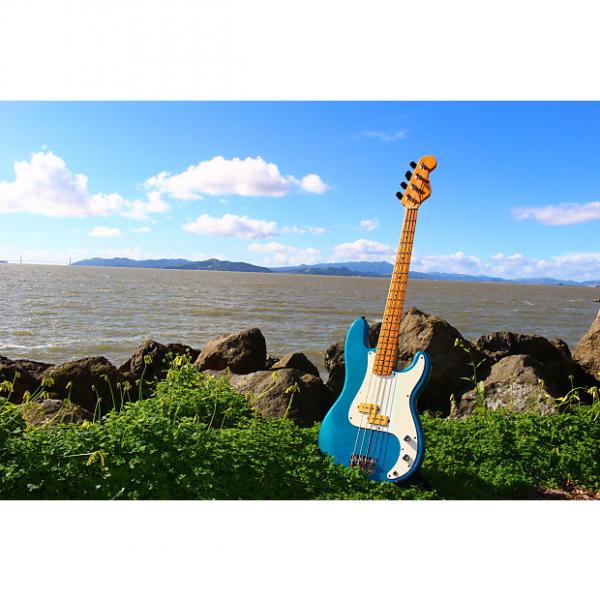 Custom West Precision Bass P-Bass Copy MIJ 1970s Lake Placid Blue #1 image