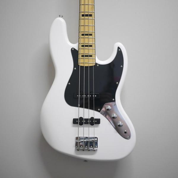 Custom Squier Jazz Bass Vint Mod 70s White #1 image