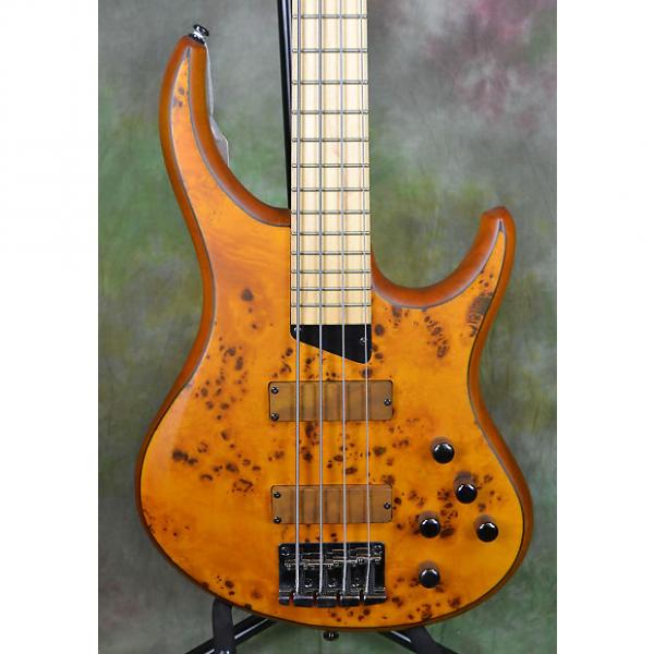 Custom MTD Kingston Z4 4 String Bass Guitar Amber Burl Maple #1 image