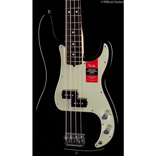 Custom Fender American Pro Professional Precision Bass Black Rosewood (673) #1 image