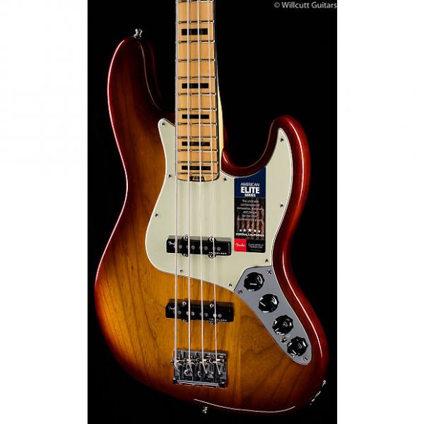Custom Fender American Elite Jazz Bass Tobacco Sunburst (502) #1 image
