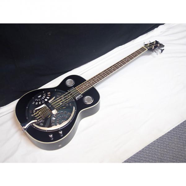 Custom DEAN Resonator Bass 4-string acoustic electric BASS guitar NEW Classic Black - B #1 image