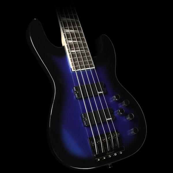Custom Jackson JS3V Concert Electric Bass Guitar Metallic Blue Burst #1 image