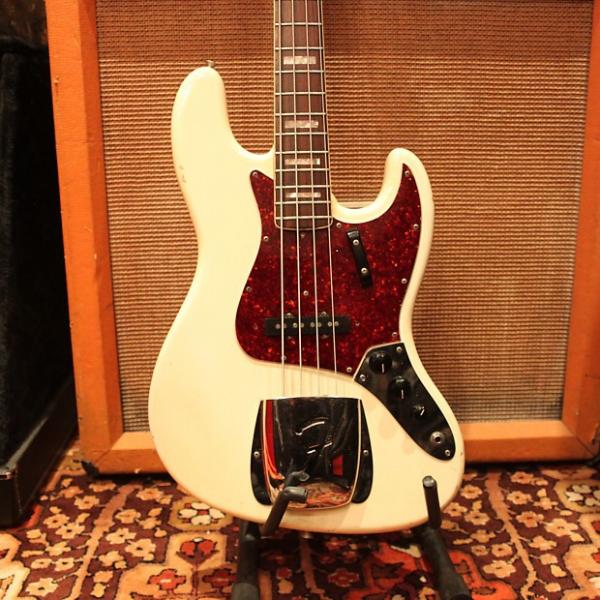 Custom Vintage 1966 Fender Jazz Bass Custom Colour White Original Guitar w/OHSC #1 image