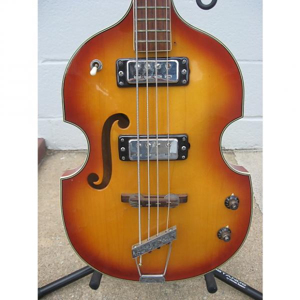 Custom Mayfair Deluxe Bass 60's 70's Vintage Sunburst Case,  Kent Teisco #1 image