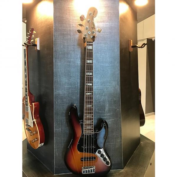 Custom Fender American Deluxe Jazz Bass Sunburst - 5 String + Road Case #1 image