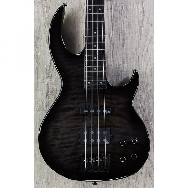 Custom ESP LTD BB-1004 Bunny Brunel Electric Bass Quilted Maple See-Thru Black Sunburst #1 image