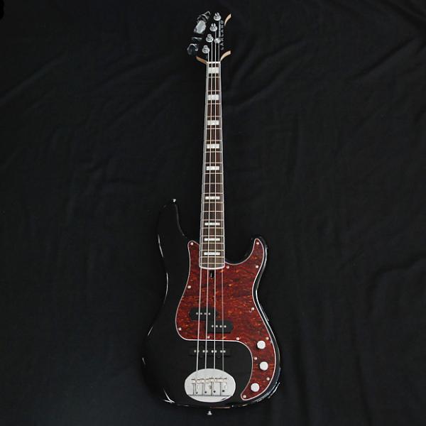 Custom Lakland Skyline 44-64 PJ Gloss Black 4 String Bass #1 image