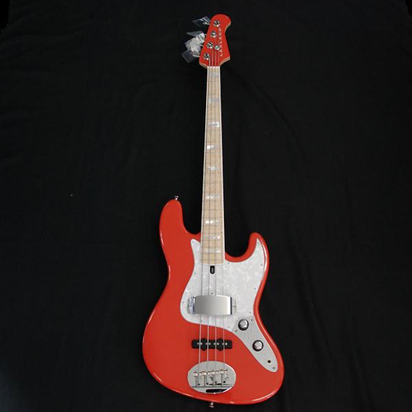 Custom Lakland USA 44-60 Coral 4 String Jazz Bass, FREE Tech 21 Sans Amp Pedal #1 image