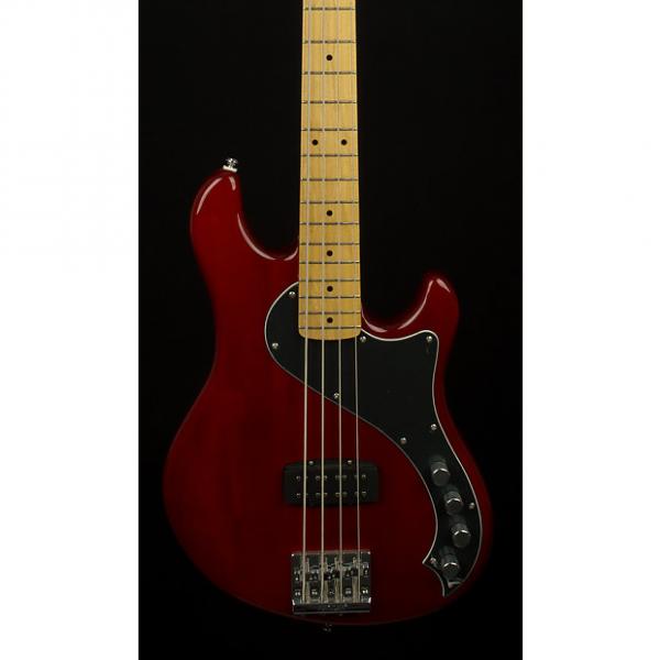 Custom Fender Squier Deluxe Dimension Bass IV Crimson Red Transparent #1 image
