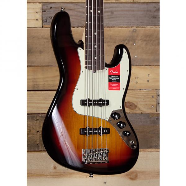 Custom Fender American Pro Jazz Bass V 3 Color Sunburst w/ Case #1 image