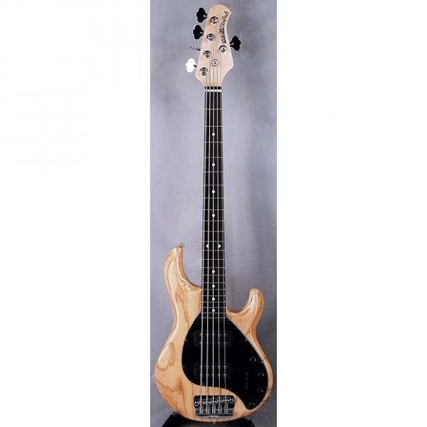 Custom Ernie Ball Music Man StingRay 5HH 5 String Electric Bass with Case in Natural #1 image