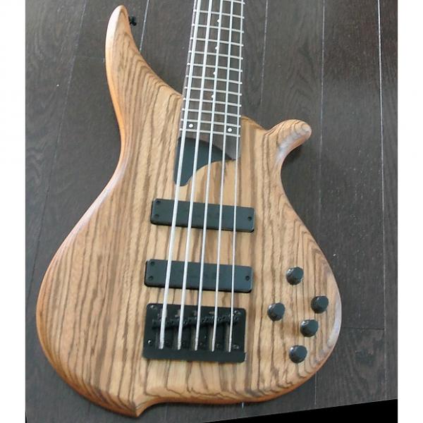 Custom TUNE Hatsun TWB53 ZB - 5 String Bass - Zebra Wood Top - Black Hardware - NEW - Authorized Dealer #1 image