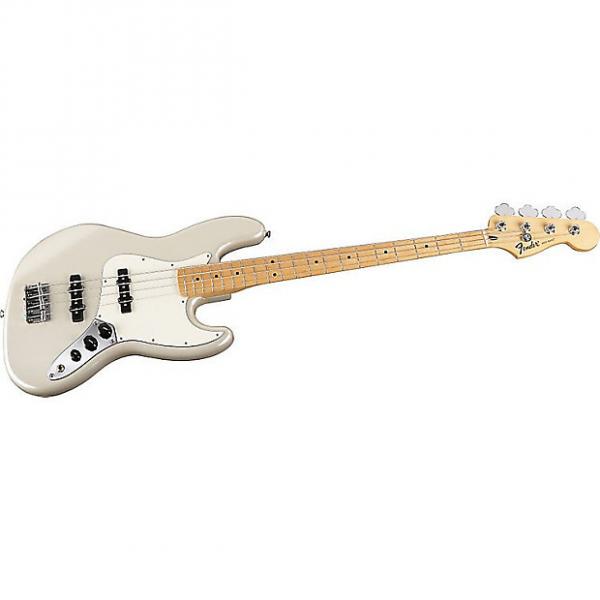 Custom Fender Standard Jazz Bass Maple Neck White Chrome Pearl 0146202523 #1 image
