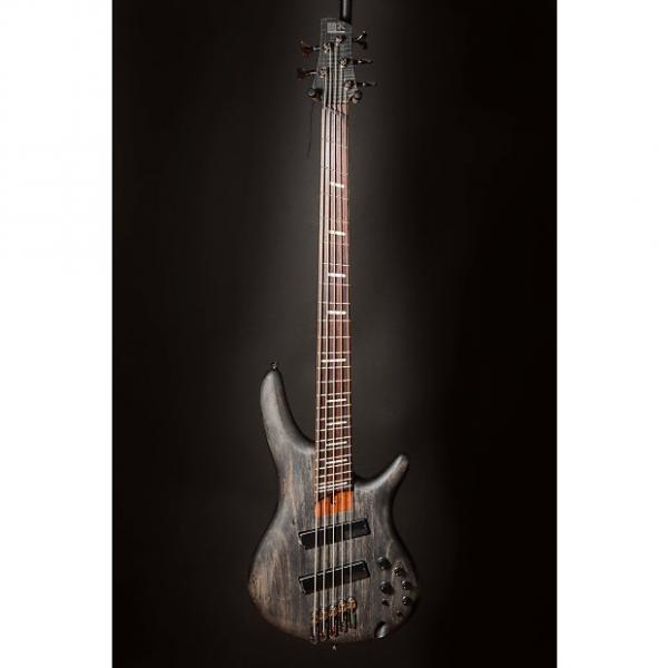 Custom Ibanez SRFF805BKS SR Soundgear 5-String Fanned Fret Electric Bass Guitar Black Stained #1 image