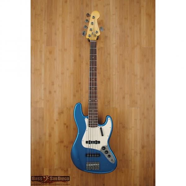 Custom Nash Guitars JB-5 Bass Lake Placid Blue #1 image