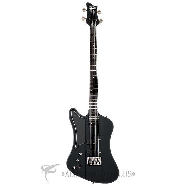 Custom Schecter Sixx Left Handed Rosewood Fretboard Electric Bass Satin Black - 211 - 81544705859 #1 image
