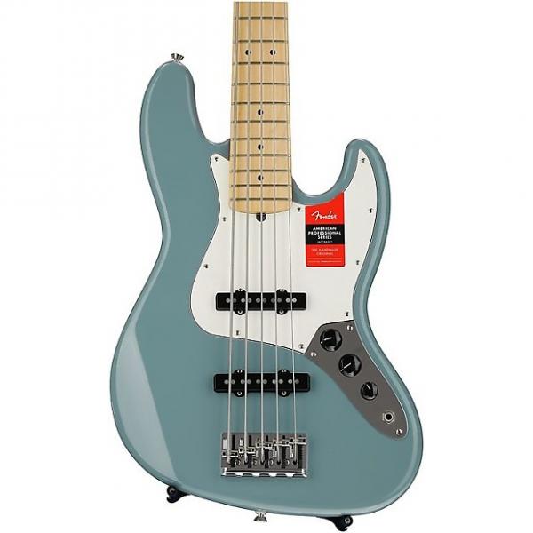 Custom Fender American Professional Jazz Bass V - Sonic Gray with Maple Fingerboard Demo #1 image