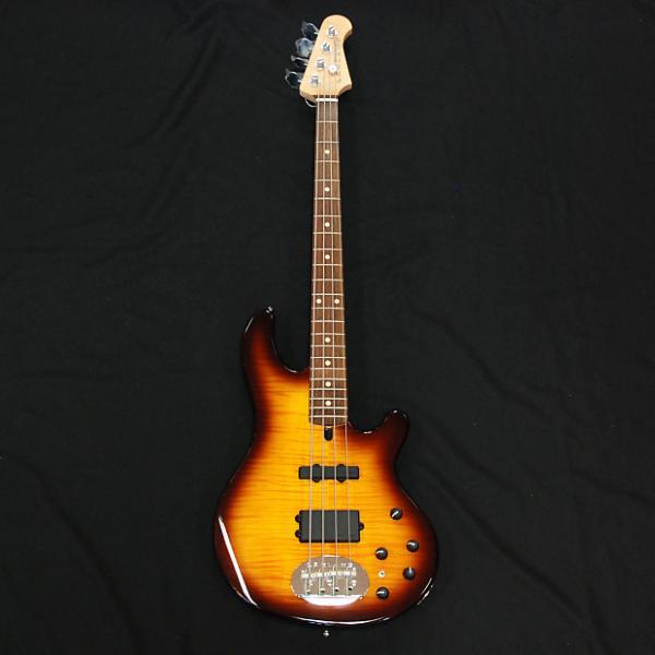 Custom Lakland Skyline 44-02 Deluxe Tobacco Sunburst 4 String Active Bass #1 image