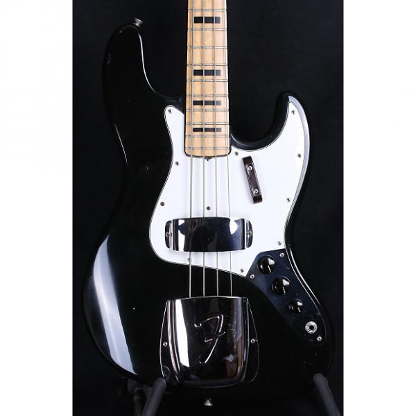 Custom 1972 Fender USA Jazz Bass, BLACK / MAPLE - &quot;Geddy Lee&quot; w/ OHSC! #1 image