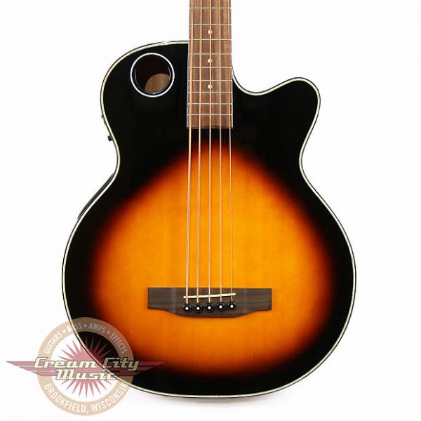 Custom Brand New Boulder Creek EBR1-TB5 Solitaire 5 String Cedar Acoustic Electric Bass in Sunburst #1 image