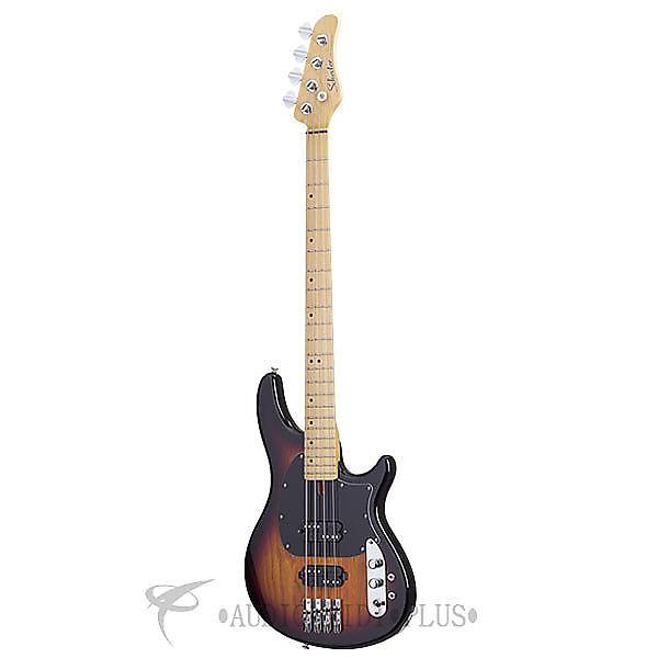 Custom Schecter CV-4 Maple Fretboard Electric Bass 3-Tone Sunburst - 2491 - 815447023549 #1 image