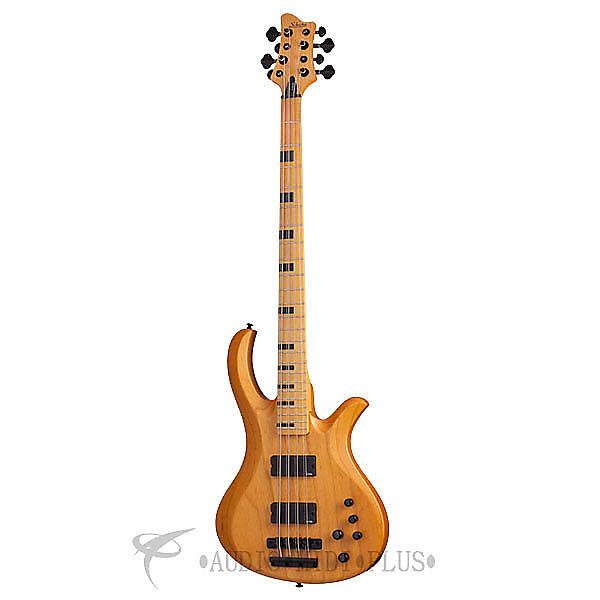 Custom Schecter Riot-8 Session Maple Fretboard  Electric Bass Aged Natural Satin - 2844 - 815447021439 #1 image