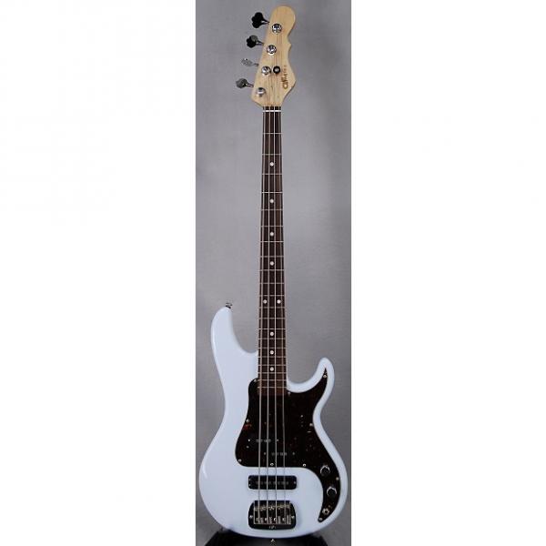 Custom G&amp;L American SB2 SB-2 Electric Bass - Sonic Blue, Tortoise Shell Pickguard, Case #1 image