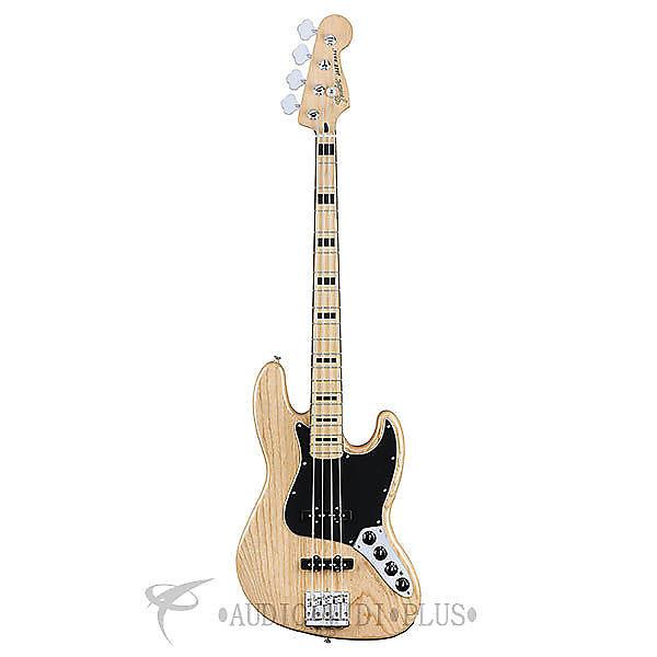 Custom Fender Deluxe Active Jazz Bass Maple Fingerboard Electric Guitar Natural - 0143512321 - 885978705306 #1 image