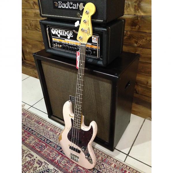 Custom Fender Flea Signature Roadworn Jazz Bass  ShellPink #1 image