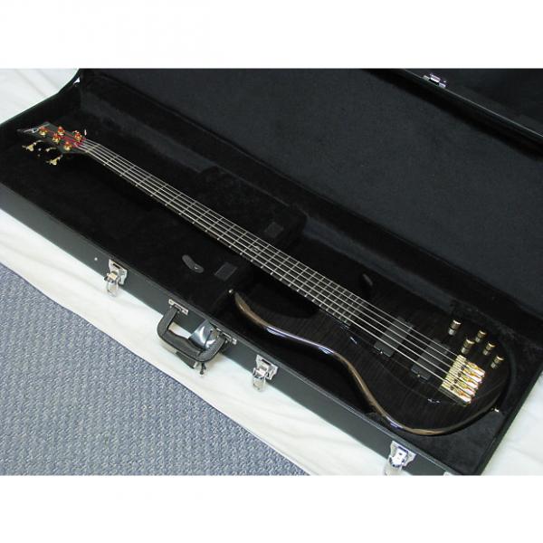 Custom DEAN Edge Pro 5-string BASS guitar Trans Black new w/ HARD CASE - Flame Maple #1 image