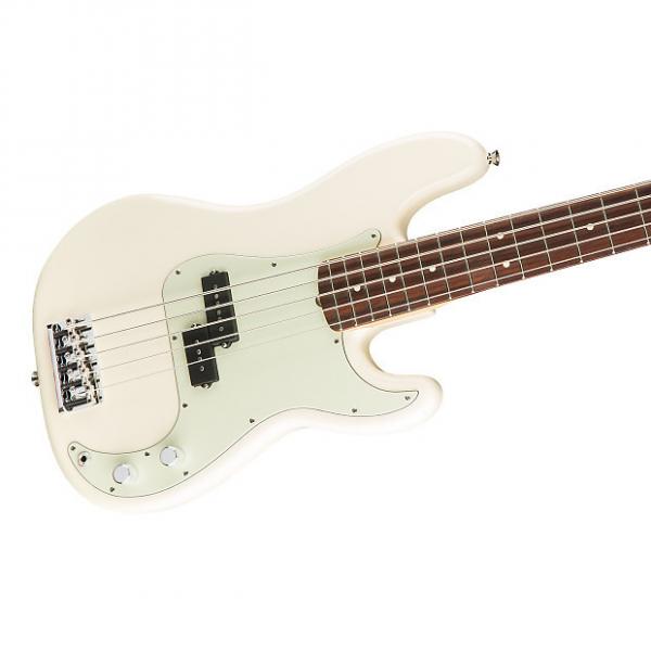 Custom Fender American Pro Precision Bass V 5-String, Rosewood Fingerboard, Hard Case - Olympic White #1 image
