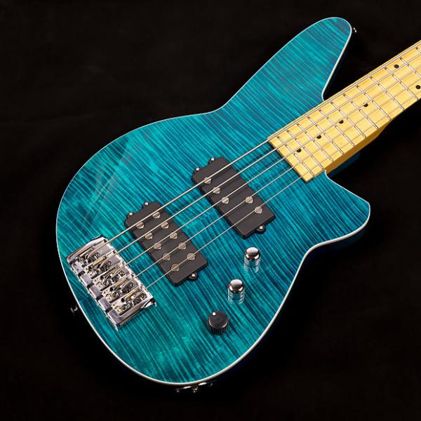 Custom Reverend Mercalli 5 FM Bass Guitar in Turquoise #1 image
