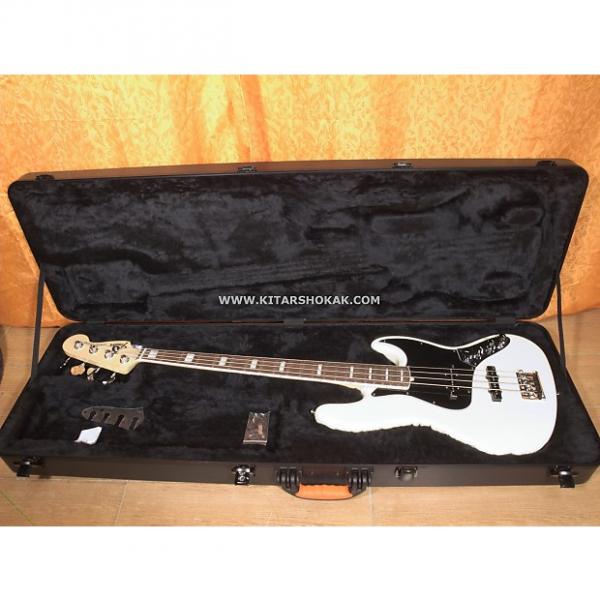Custom Fender JAZZ BASS AMERICAN DELUXE 2013 Olympic White #1 image