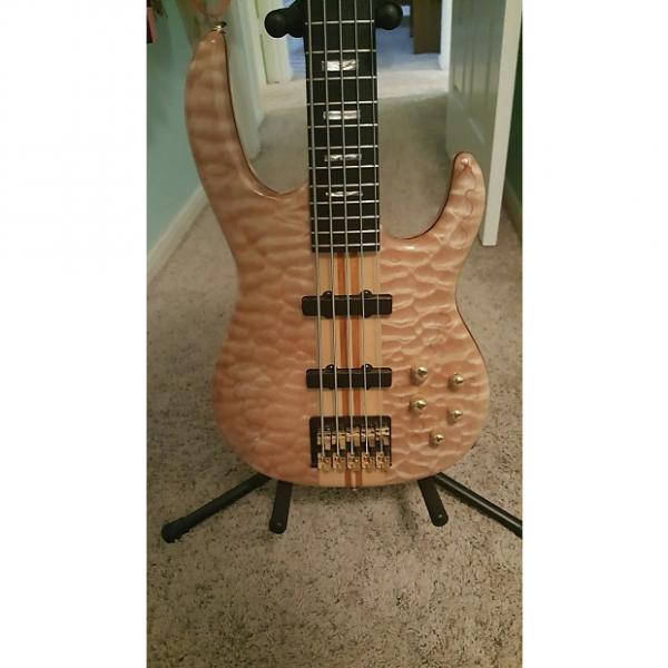 Custom Carvin  LB75 custom 5-string Active 1995-1999 Quilted Chesnut w/Hard Shell Case #1 image