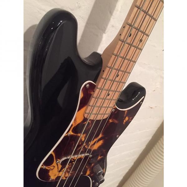 Custom Squier by Fender Bronco Bass recent Black Poly #1 image