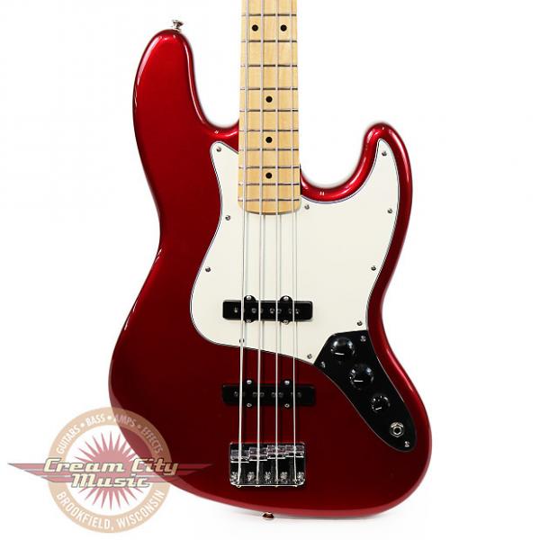 Custom Brand New Fender Standard Jazz Bass with Maple Fretboard in Candy Apple Red Demo #1 image