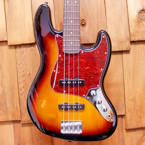 Custom 2014 Fender Squier Vintage Modified Jazz Bass - 4 String in 3-Tone Sunburst #1 image