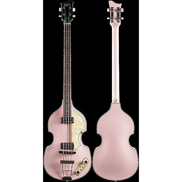 Custom Hofner Custom Shop Violin Bass Vintage '62 Shell Pink #1 image
