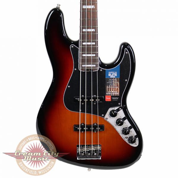 Custom Brand New Fender American Elite Jazz Bass with Rosewood Fretboard in 3 Tone Sunburst #1 image
